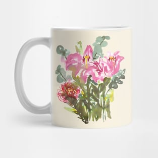 Pinky lilium botanical design Mug